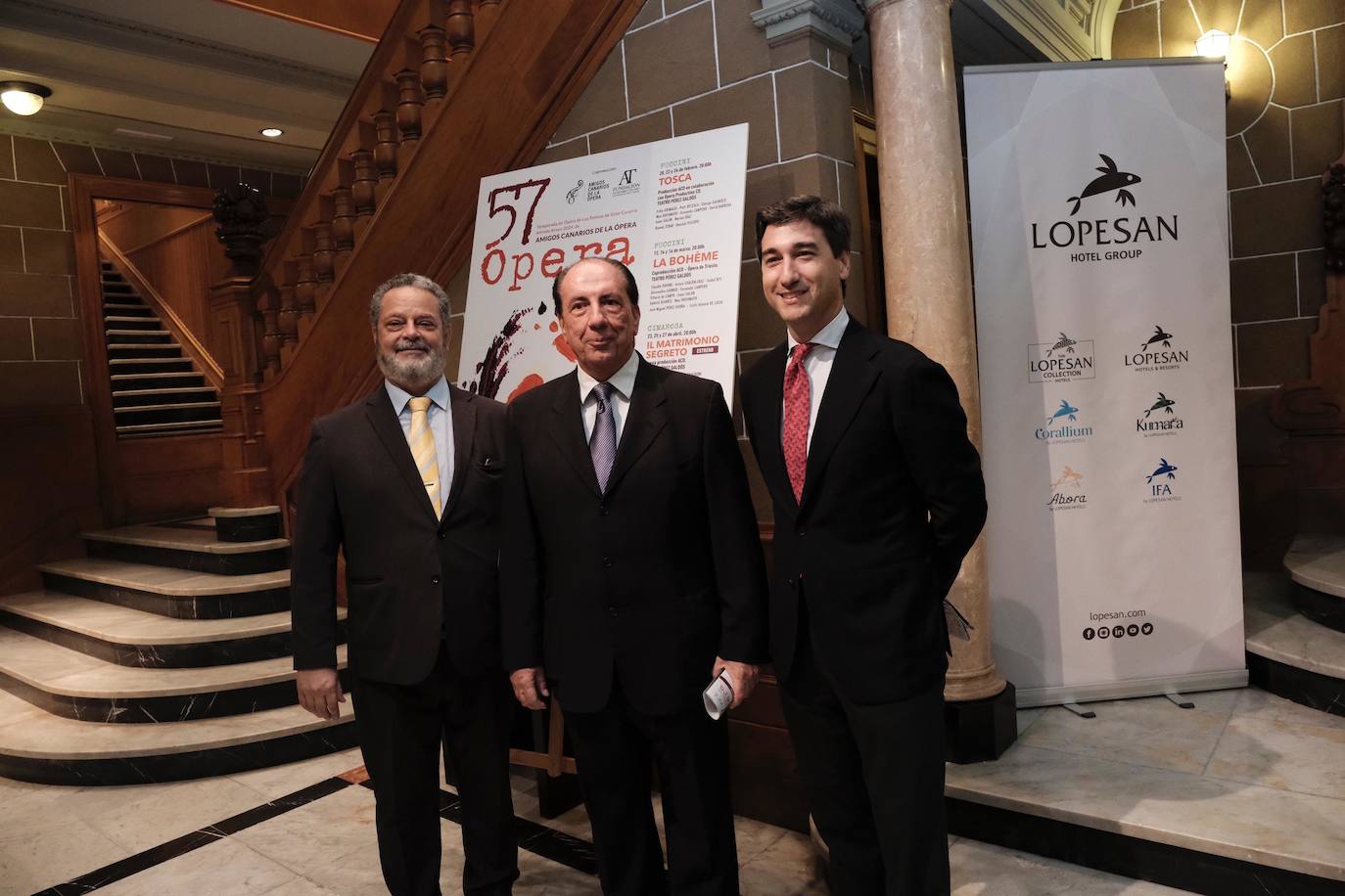 El inicio de la temporada de ópera en el Teatro Pérez Galdós, en imágenes