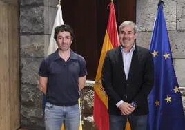 Rodrigo Sorogoyen y Fernando Clavijo, este martes.