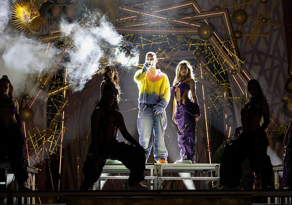 Concierto de Manuel Turizo en el escenario principal del carnaval de Las Palmas de Gran Canaria.