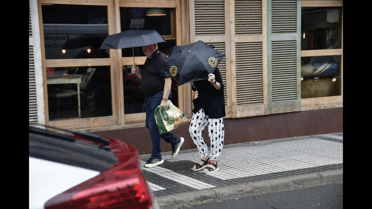 El agua volvió a asomarse en Gran Canaria en forma de lluvia.