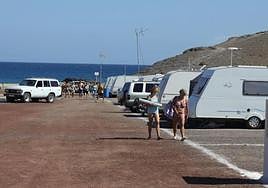 Zona de acampada de Papagayo.