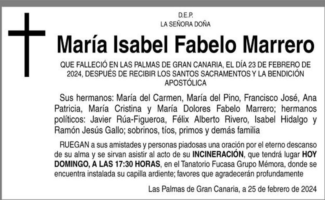 María Isabel Fabelo Marrero