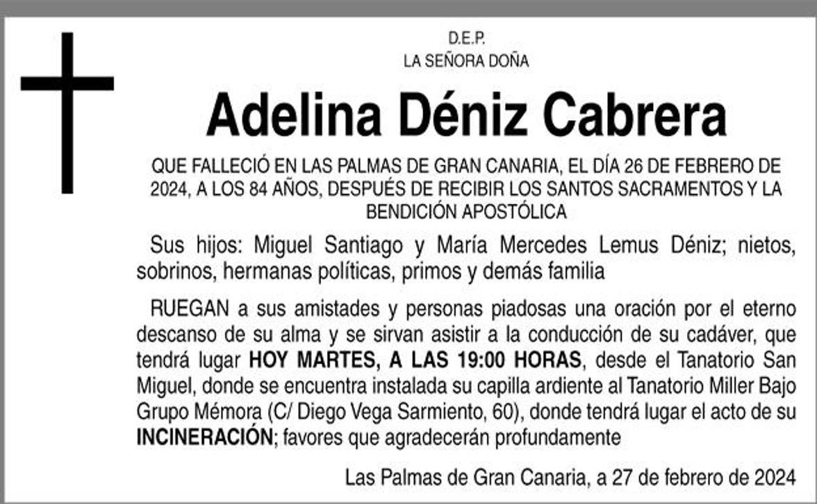 Adelina Déniz Cabrera
