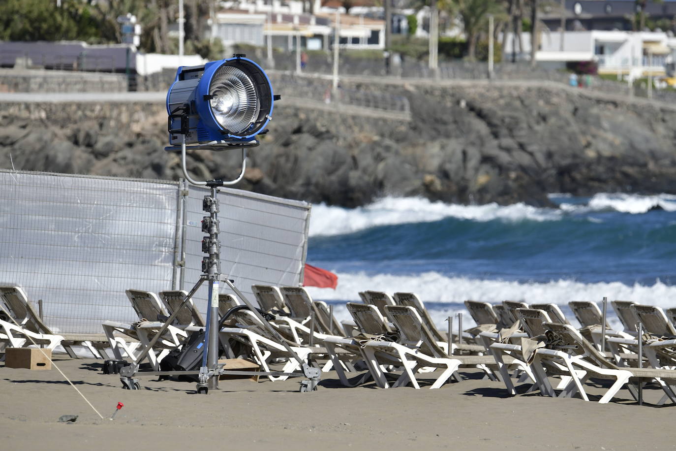 Paco León y Silvia Alonso ruedan una película en San Bartolomé de Tirajana