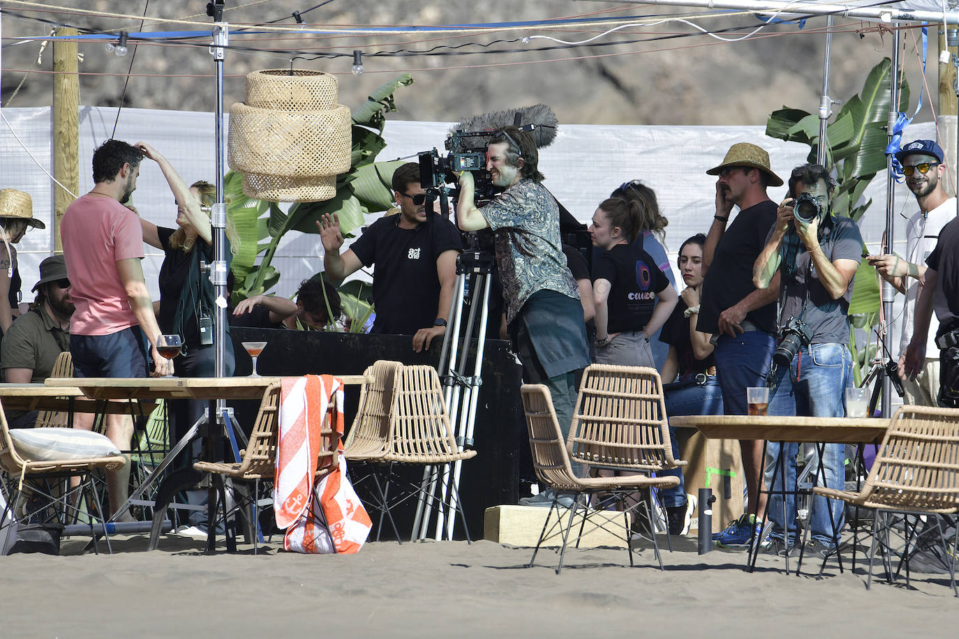 Paco León y Silvia Alonso ruedan una película en San Bartolomé de Tirajana