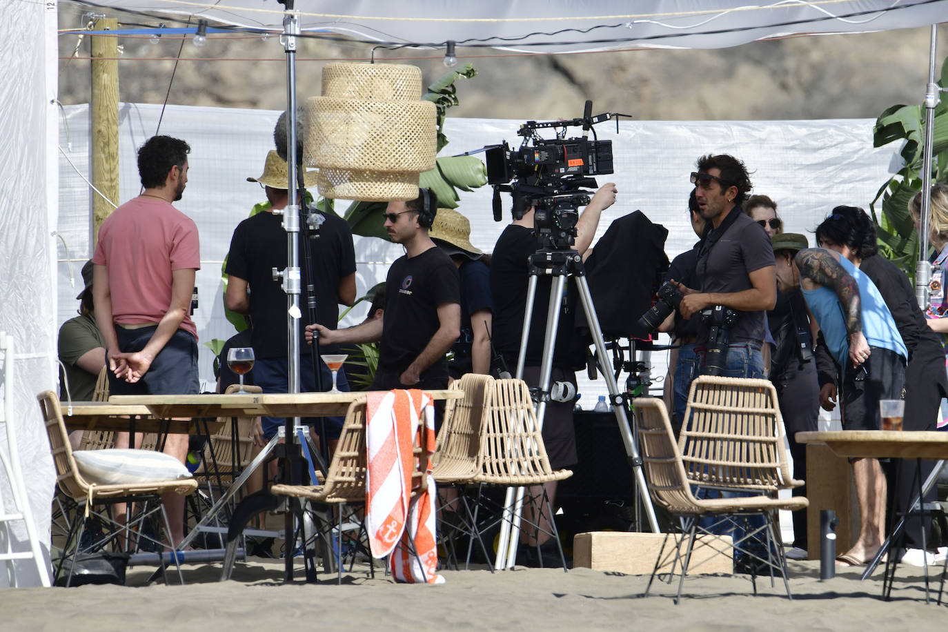 Paco León y Silvia Alonso ruedan una película en San Bartolomé de Tirajana