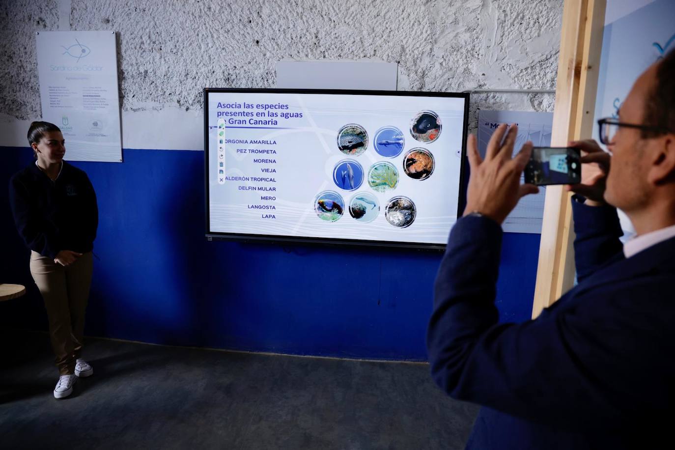 La inauguración del Aula del Mar en Sardina, en imágenes