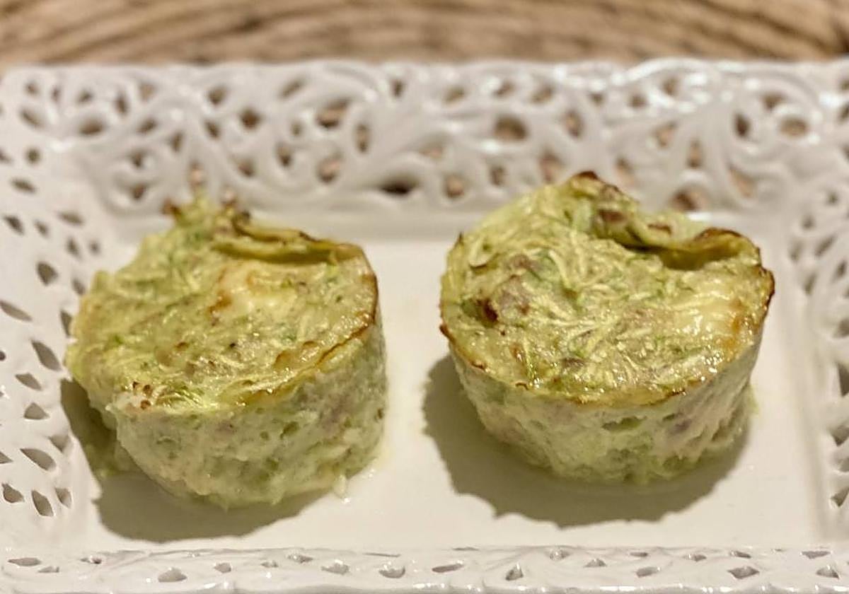 Flanes de calabacín y atún