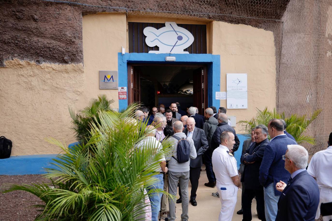 La inauguración del Aula del Mar en Sardina, en imágenes