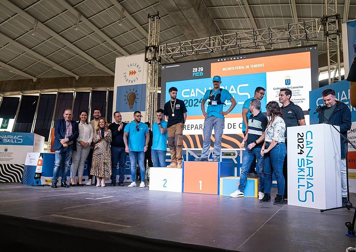Imagen secundaria 1 - El alumnado de Formación Profesional ya luce las medallas del campeonato Canarias Skills 2024