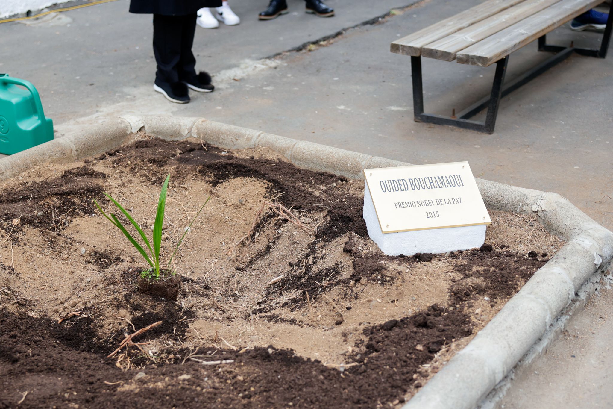 La visita de Ouided Bouchamaoui al IES Peréz Galdós, en imágenes