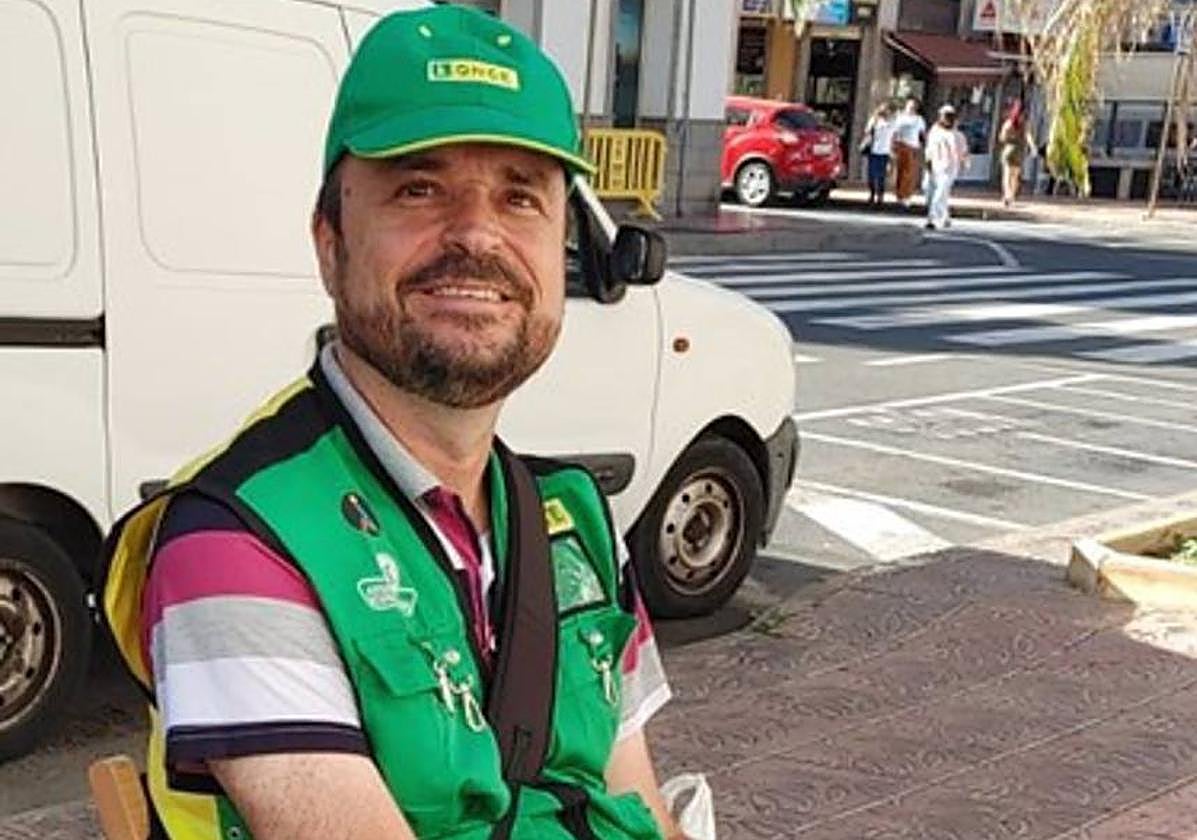 José Manuel Santana, agente vendedor de la ONCE.