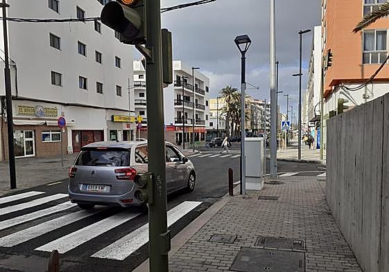 Manolo Millares sin el cartel que hubo el lunes.