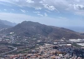 Imagen panorámica de la Montaña de Amagro, en Gáldar.