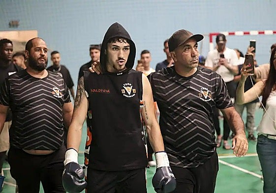 Imagen de archivo de Fran Valdivia en una pelea en Tamaraceite.