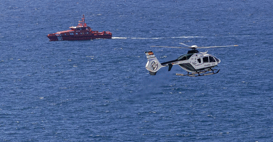 Los dispositivos de búsqueda en la zona de El Confital.