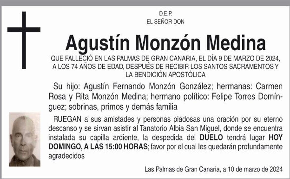 Agustín Monzón Medina