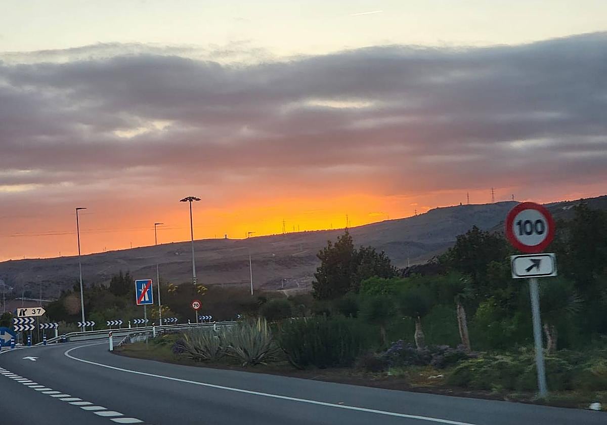 Cielo de este jueves en el sur de Gran Canaria.