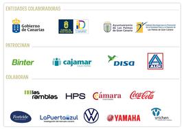 En la imagen, los patrocinadores y colaboradores de la octava edición de la CANARIAS7 Carrera de las empresas.