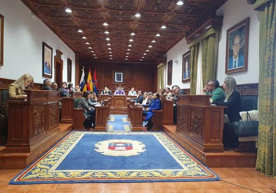 Imagen del último Pleno del Ayuntamiento de Telde.
