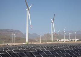 Imagen del Complejo de Energías Renovables Ecoener en Gran Canaria.