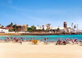 Playa de El Castillo, en el municipio de Antigua.