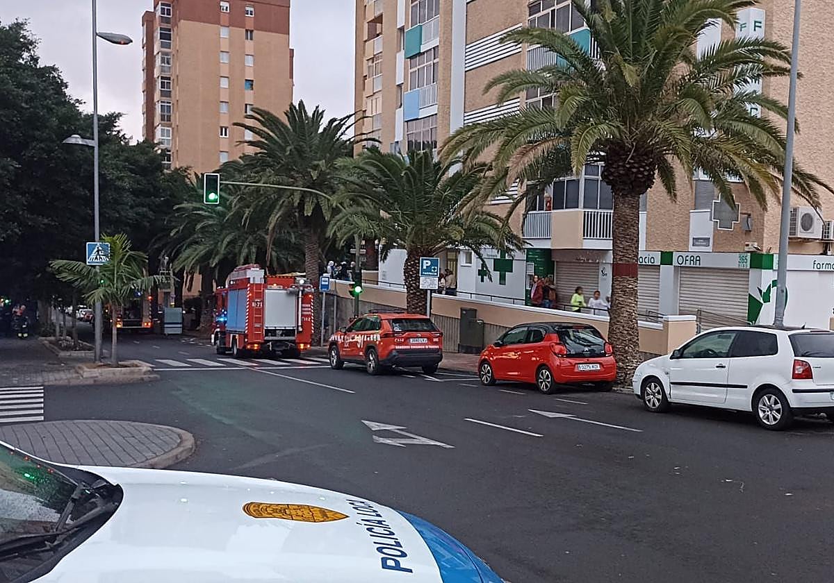 Imagen de la intervención de los bomberos.