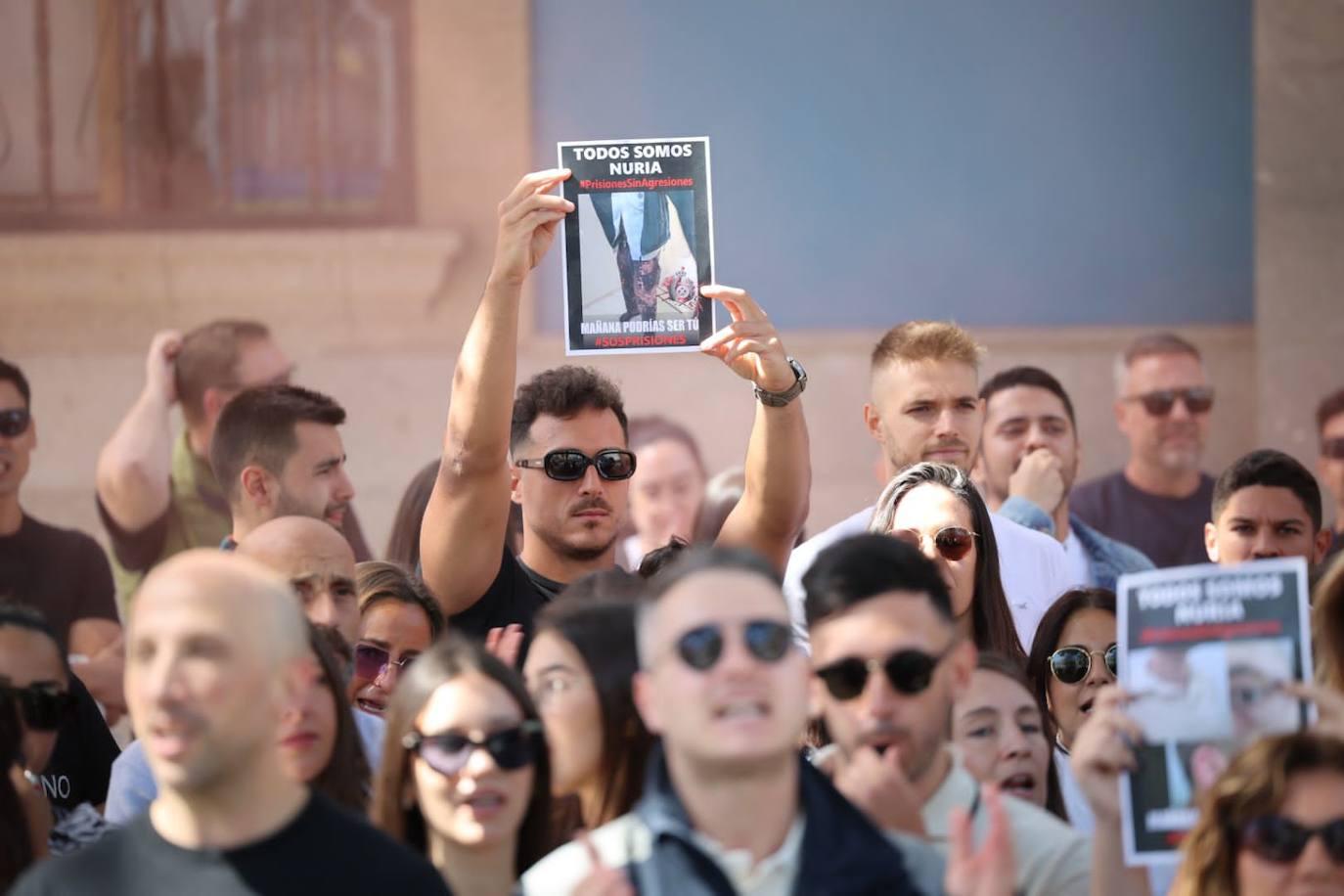 La manifestación de los funcionarios de prisión, en imágenes