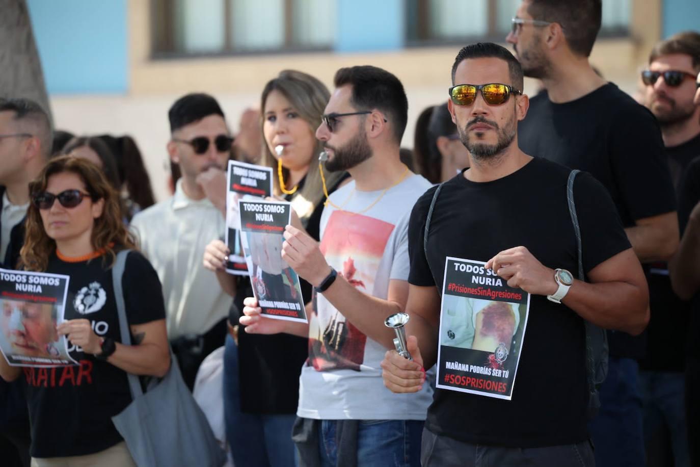 La manifestación de los funcionarios de prisión, en imágenes