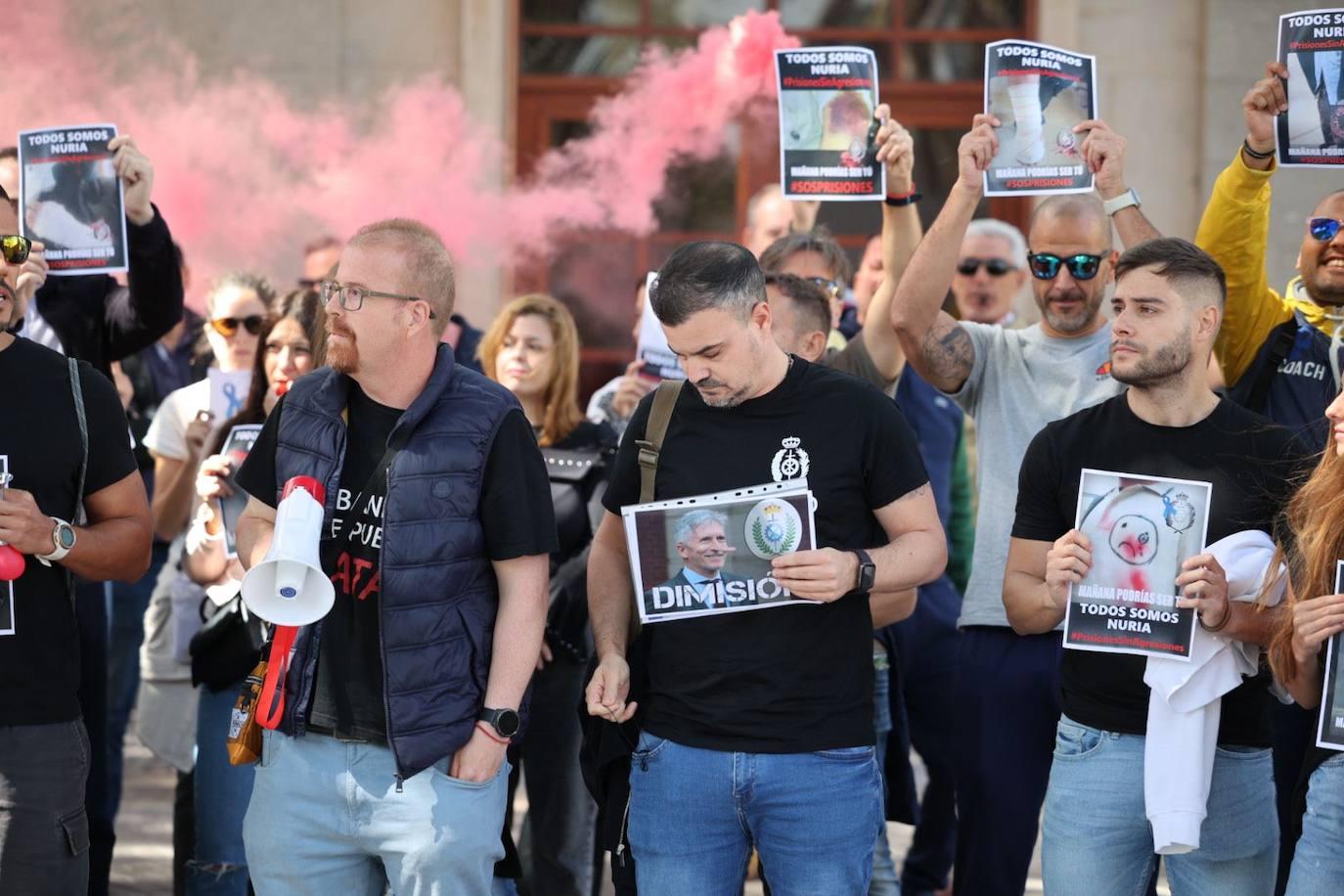 La manifestación de los funcionarios de prisión, en imágenes