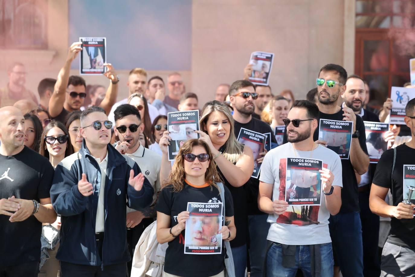 La manifestación de los funcionarios de prisión, en imágenes