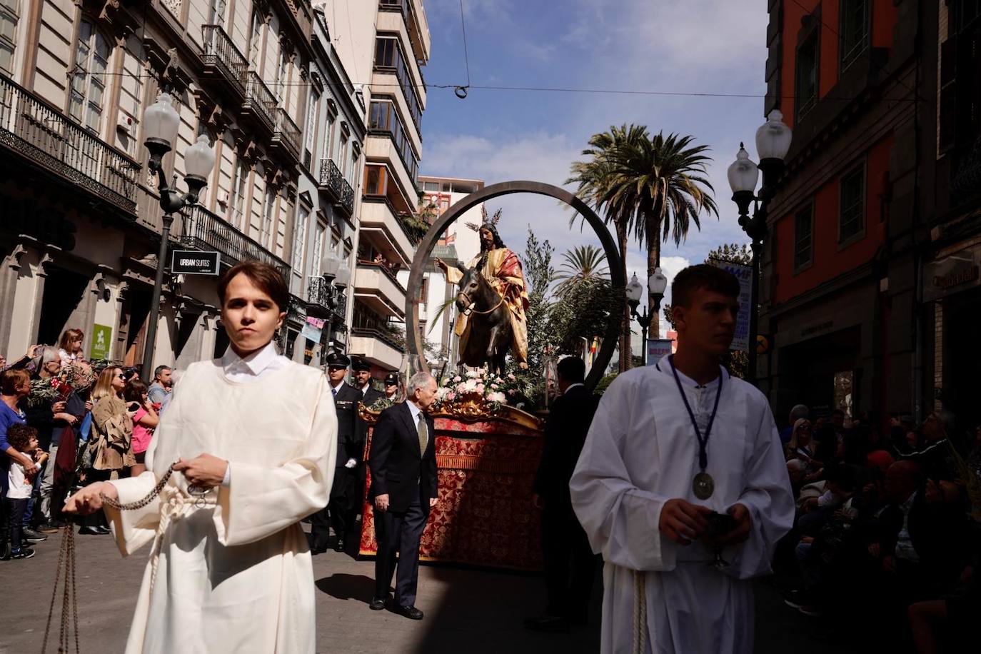 La procesión de La Burrita en la capital grancanaria, en imágenes