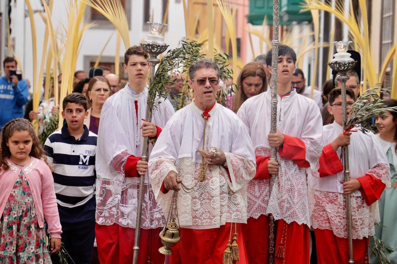 La procesión de La Burrita en la capital grancanaria, en imágenes