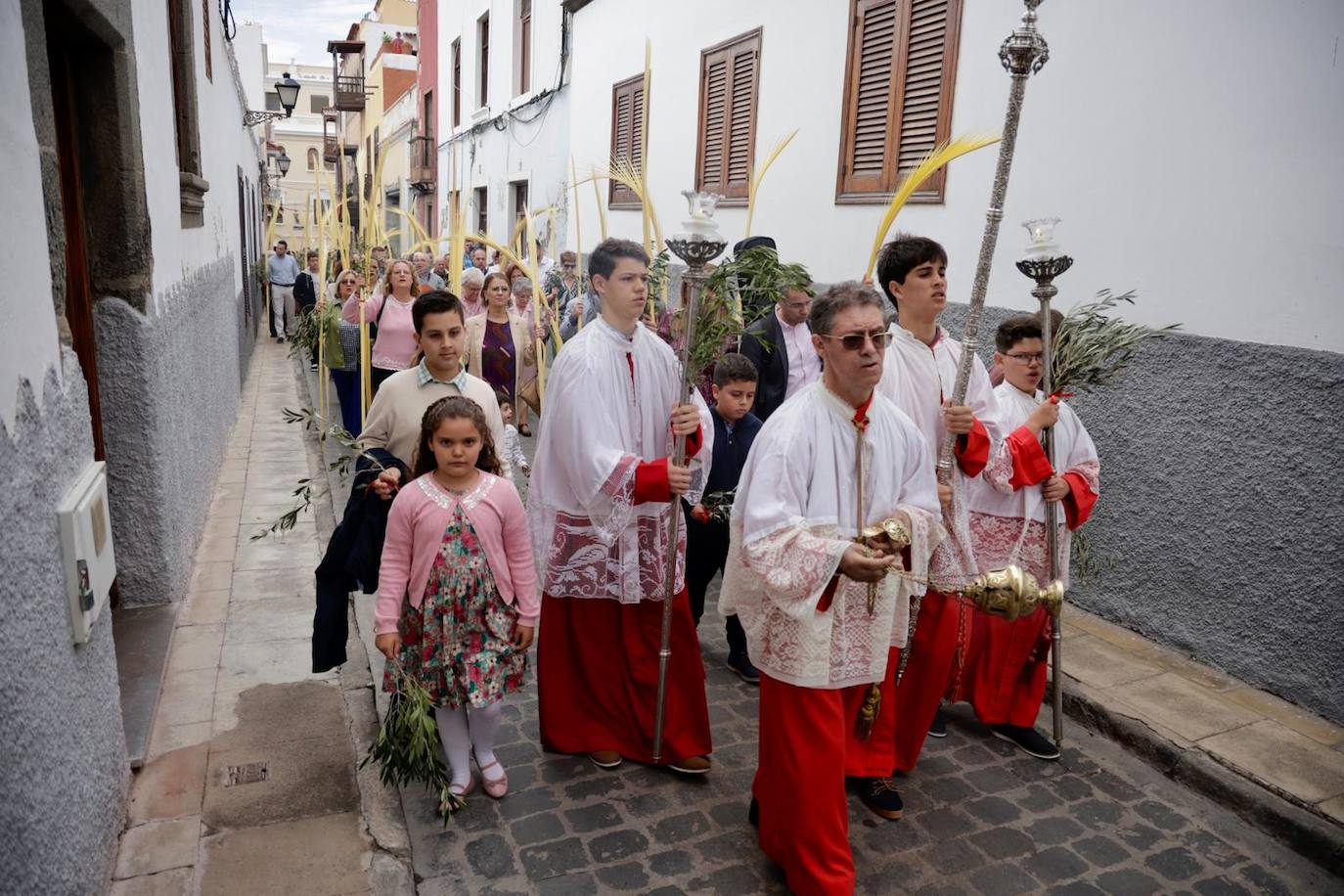 La procesión de La Burrita en la capital grancanaria, en imágenes