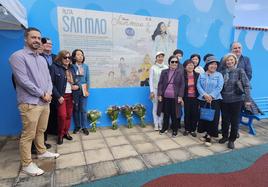 Acto de homenaje a Sanmao en Playa del Hombre.