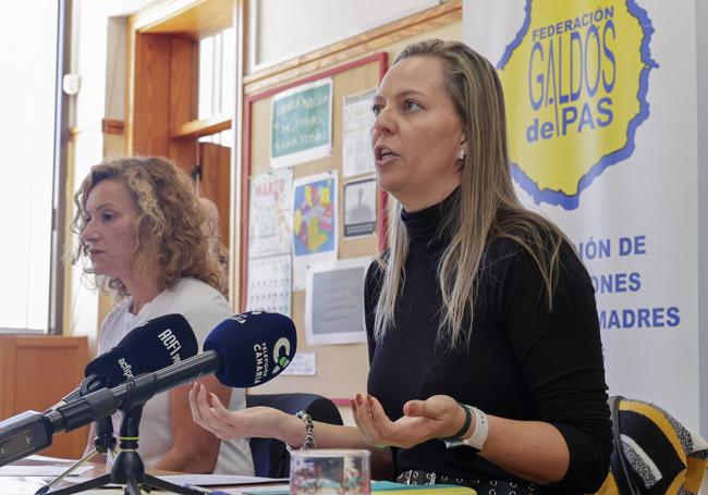 Un momento de la rueda de prensa este miércoles.