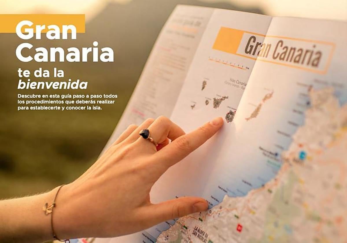 Folleto de la Spegc para animar a emprendedores a instalarse en Gran Canaria.