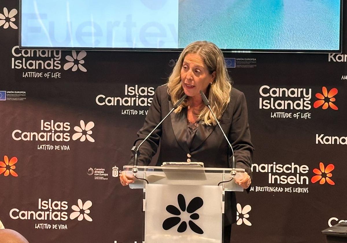 Marlene Figueroa, consejera de Turismo del Cabildo majorero.