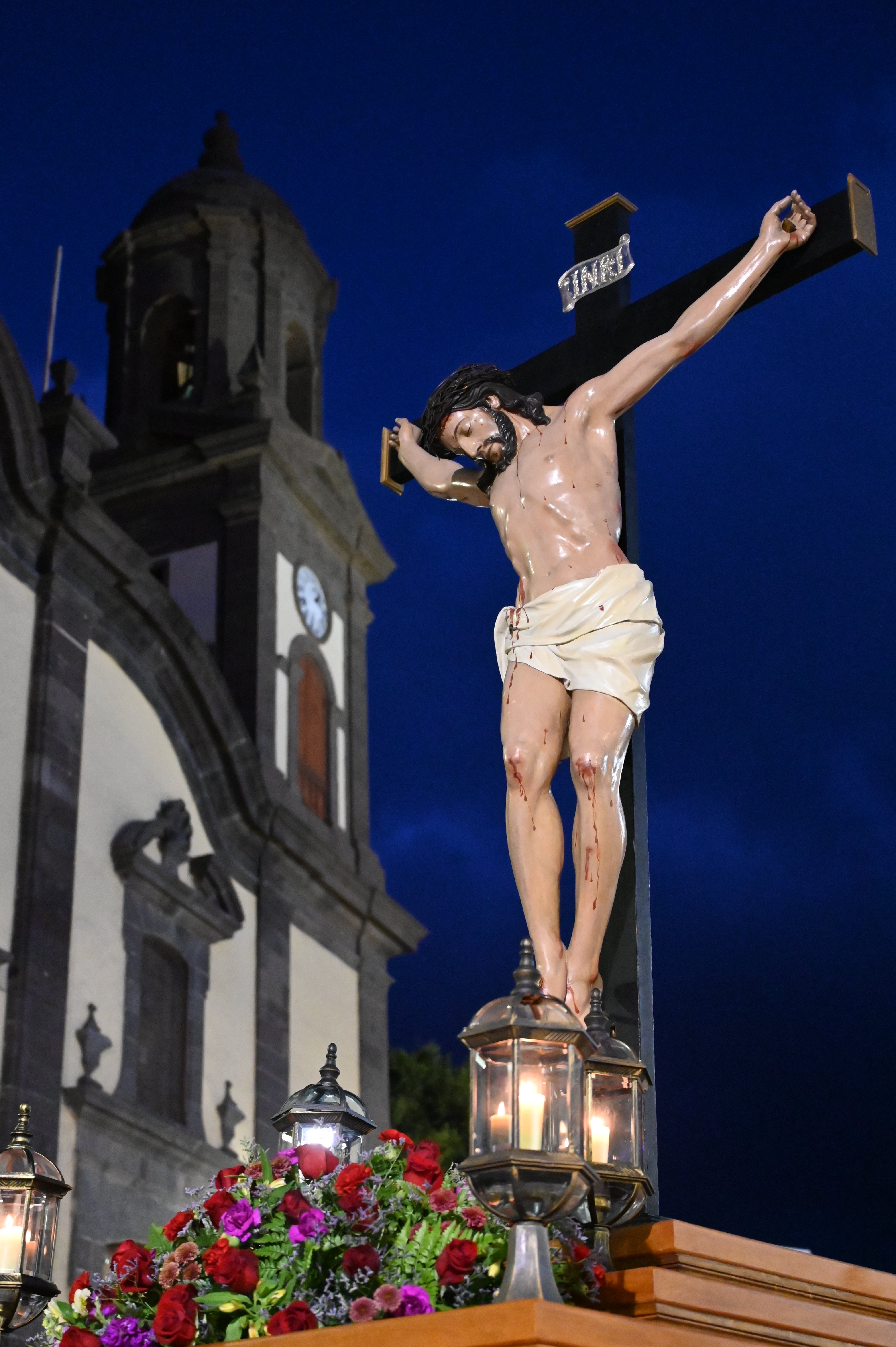 Procesión Magna del Viernes Santo en Santa María de Guía, en imágenes