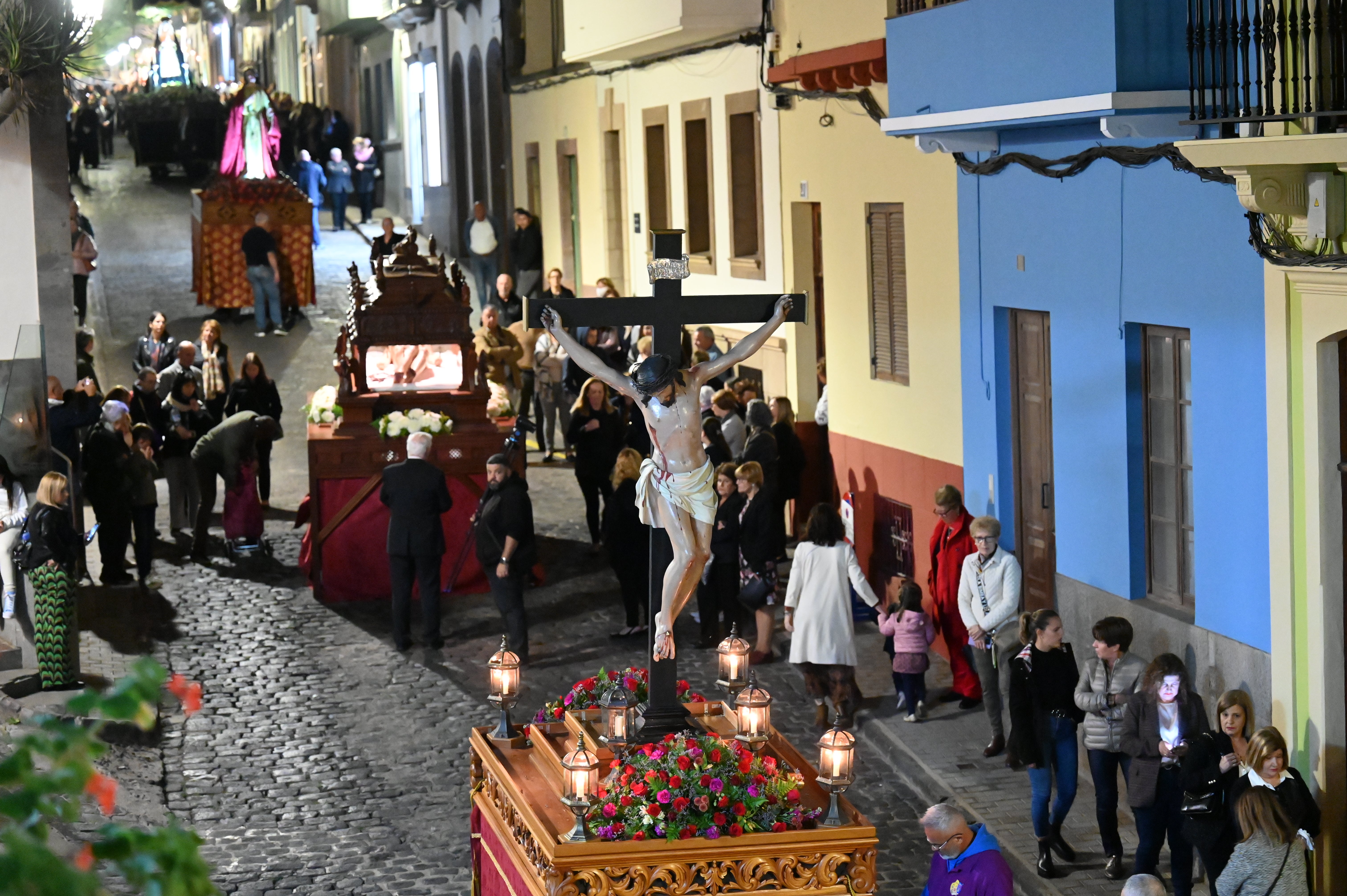 Procesión Magna del Viernes Santo en Santa María de Guía, en imágenes