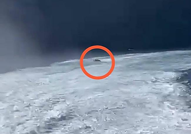 Otra captura de uno de los vídeos compartidos por los pasajeros.