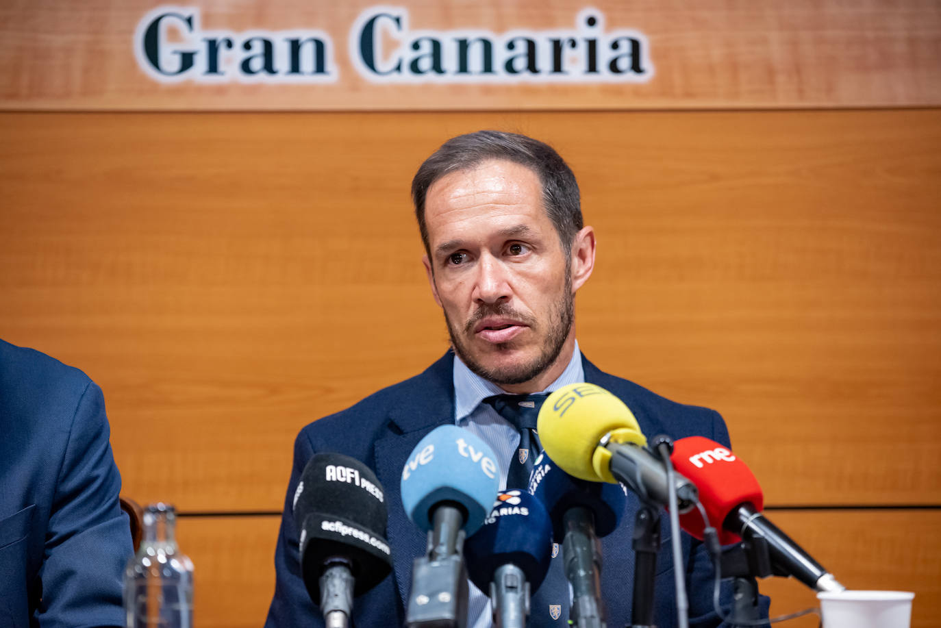 Zapata, durante una rueda de prensa.