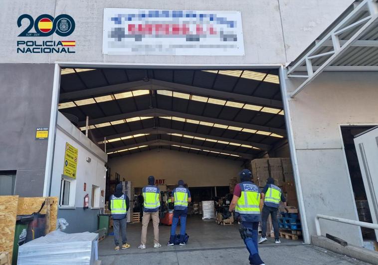 Imagen del operativo policial.