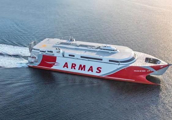 Este es el nuevo fast-ferry que unirá Gran Canaria con Morro Jable los sábados y domingos.