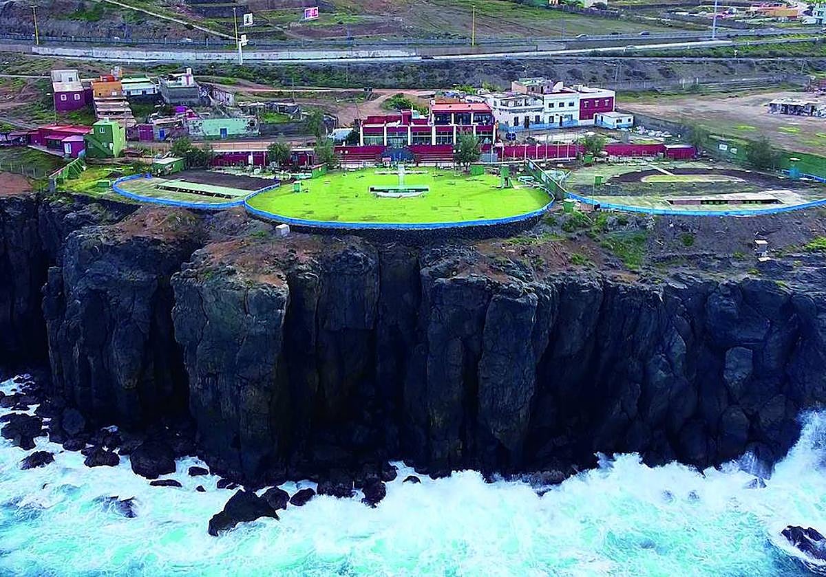 Vista aérea del club. Vídeo: Arcadio Suárez