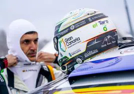 Rogelio Peñate se prepara para una nueva cita del WRC.