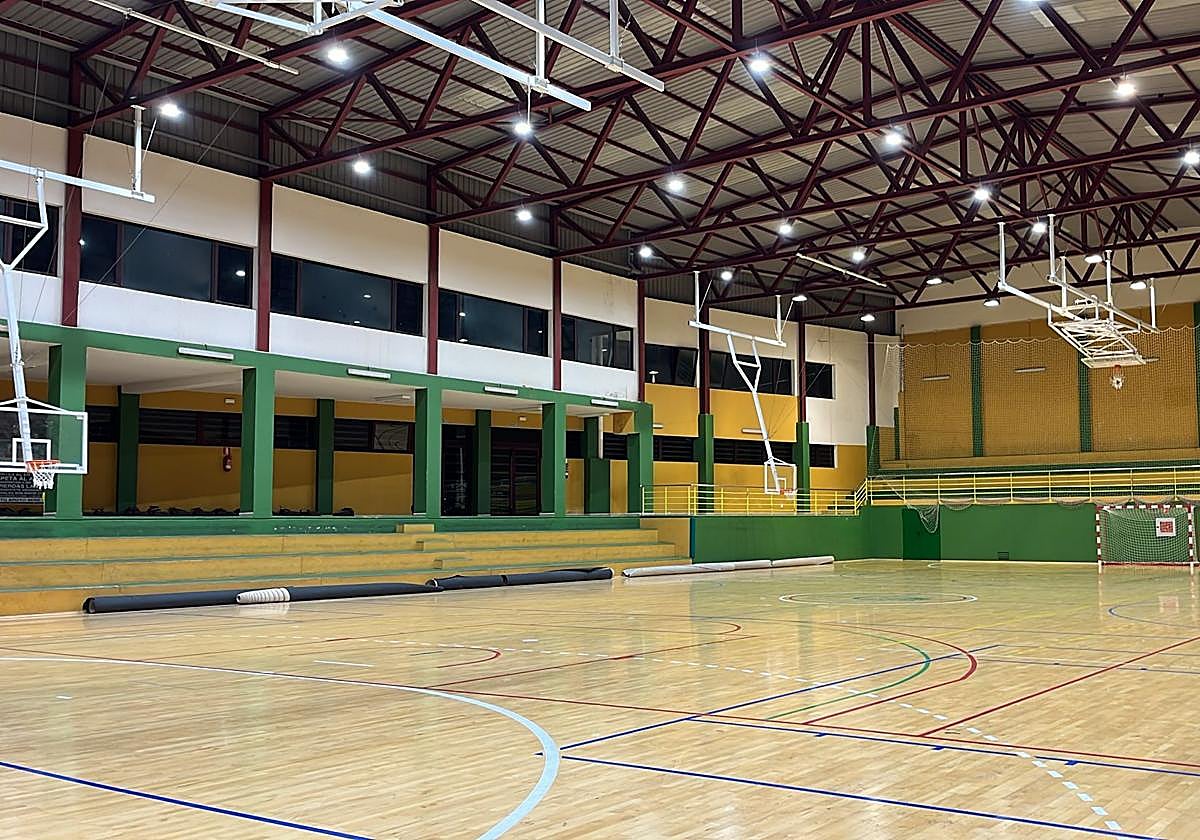 Interior del pabellón de La Montaña.