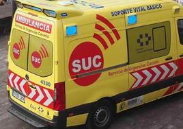 Una ambulancia del SUC.