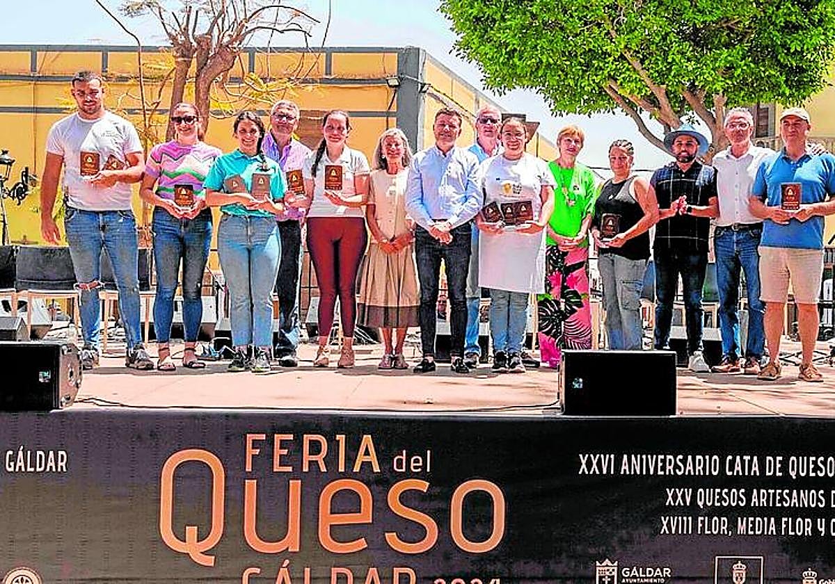 Imagen del acto de entrega de premios a las queserías.