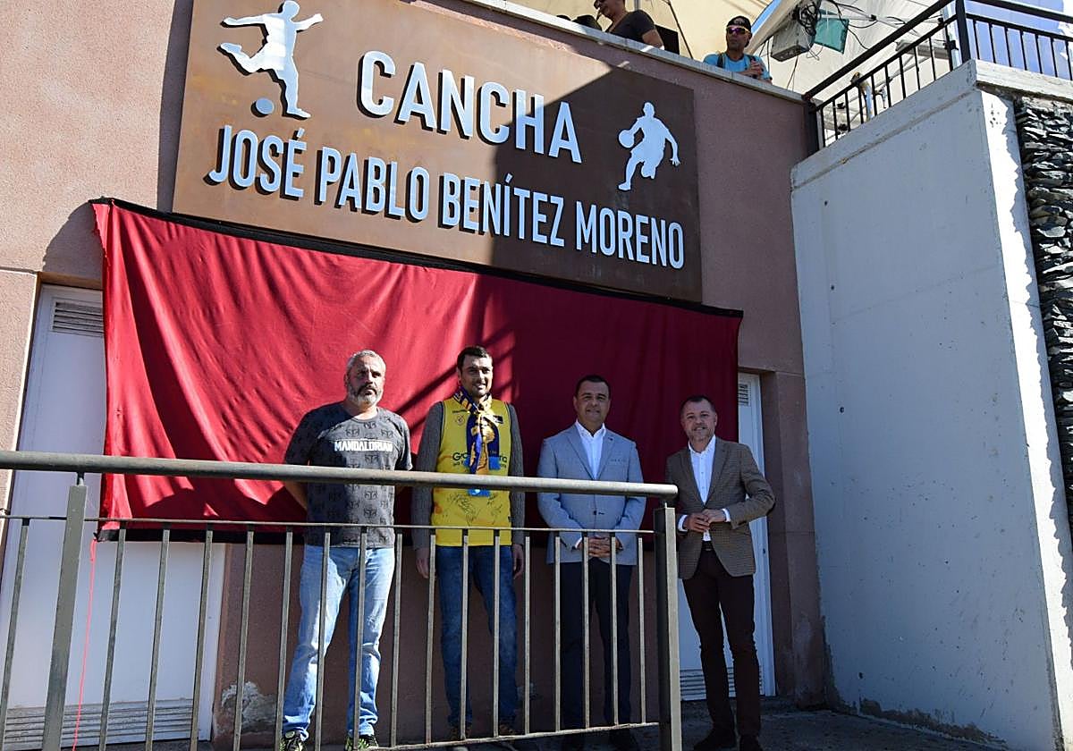 De izquierda a derecha, Alfredo Gonçalvez, José Pablo Benítez, Pedro Rodríguez y Teodoro Sosa.